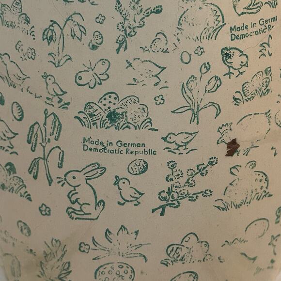 VTG German Easter Egg Box Container Paper Mache GERMANY DEMOCRATIC REPUBLIC - Picture 9 of 9